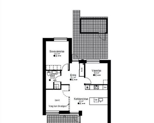 4 værelses lejlighed i Tørring