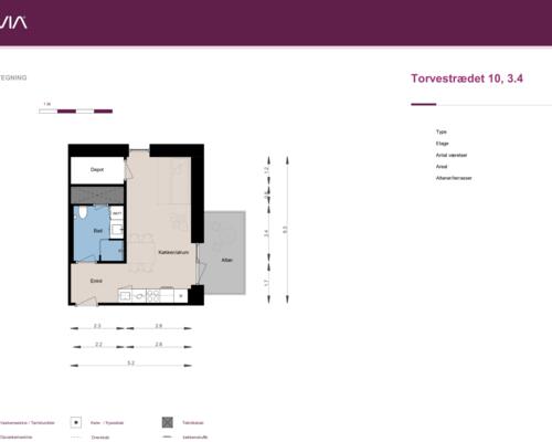 1 værelses lejlighed i Skovlunde