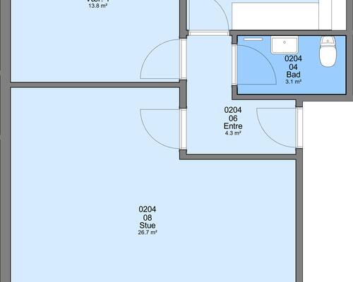 2 værelses lejlighed i Frederikshavn