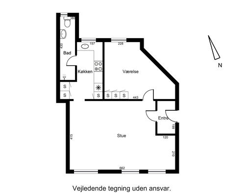 2 værelses lejlighed i Esbjerg
