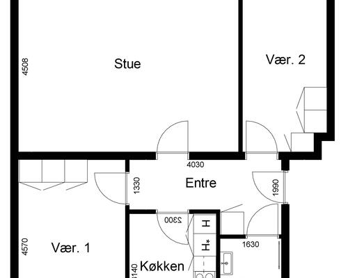 3 værelses lejlighed i Gråsten