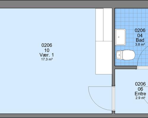 1 værelses lejlighed i Karup J