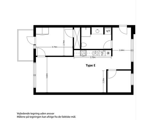 3 værelses lejlighed i Taastrup