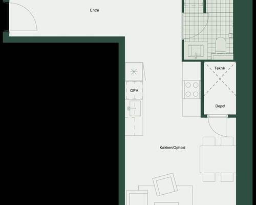 3 værelses lejlighed i Odense V