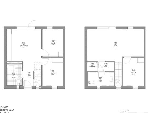 4 værelses hus i Sunds