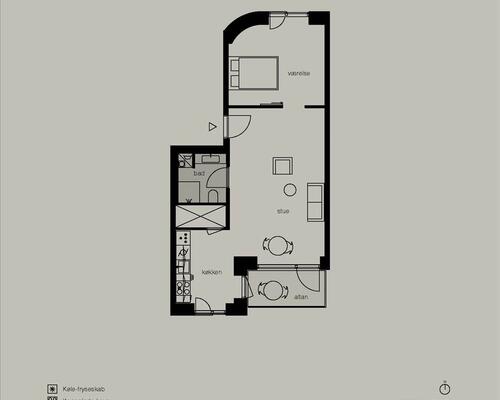 2 værelses lejlighed i København Ø