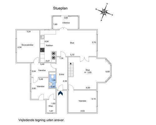 5 værelses lejlighed i Frederiksberg