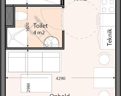 Studiebolig i Vejgaard - få minutter fra Aalborg Centrum
