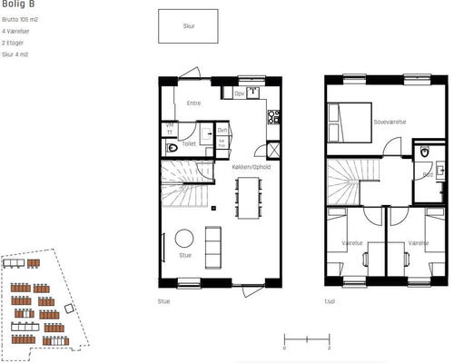 4 værelses lejlighed i Nyborg