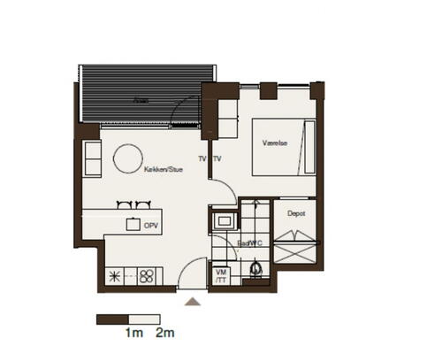 Egedal Stationsby - Skøn moderne lejebolig med altan