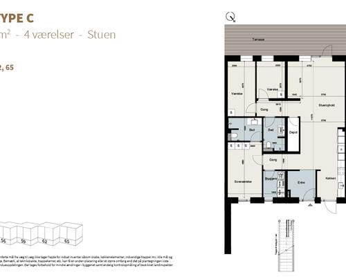 4 værelses lejlighed i Kongens Lyngby