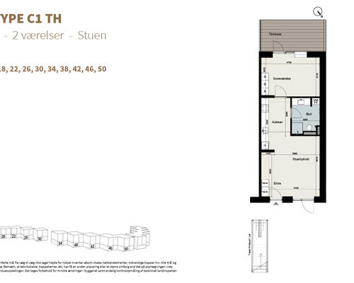 2 værelses lejlighed i Kongens Lyngby