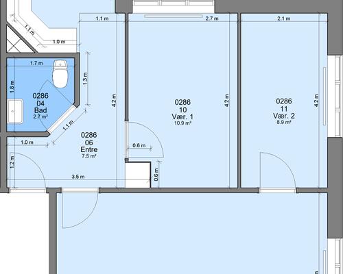 3 værelses lejlighed i Randers NV