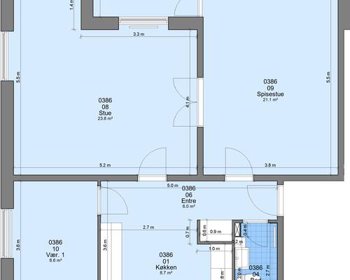 3 værelses lejlighed i Randers NV