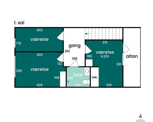 5 værelses hus i Risskov