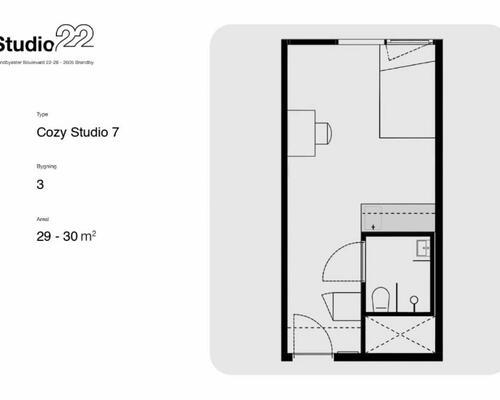 1 værelses lejlighed i Brøndby