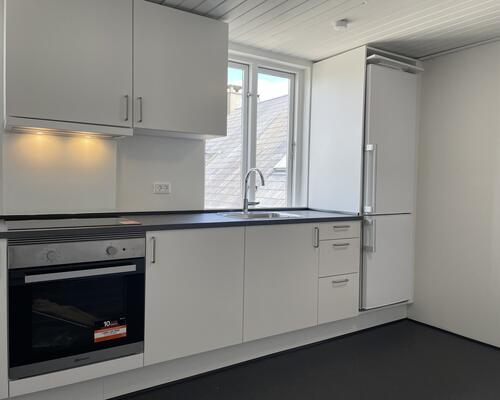 Hyggelig og rummelig stor lejlighed