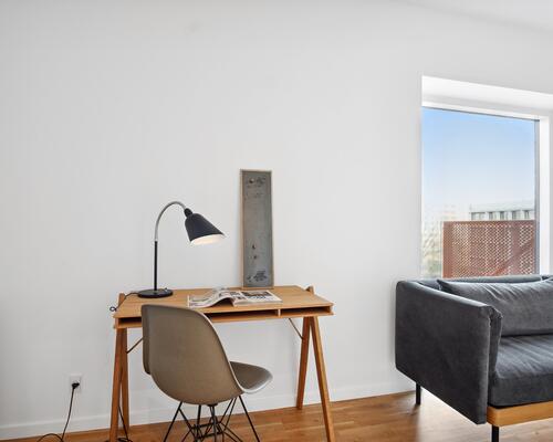 Moderne, lys og rummelig 2-værelses lejebolig