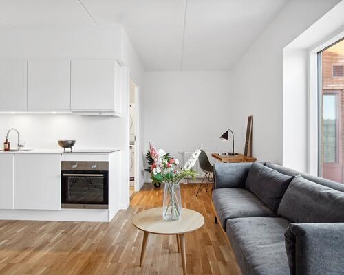 Moderne, lys og rummelig 2-værelses lejebolig