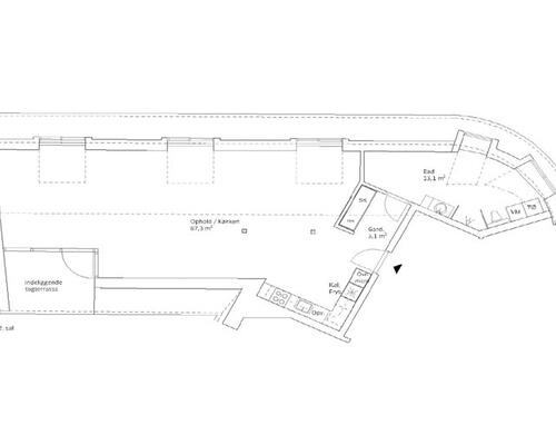 1 værelses lejlighed i Odense C