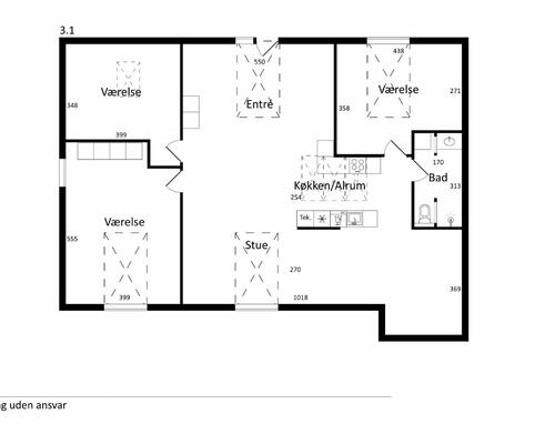 4 værelses lejlighed i Vordingborg