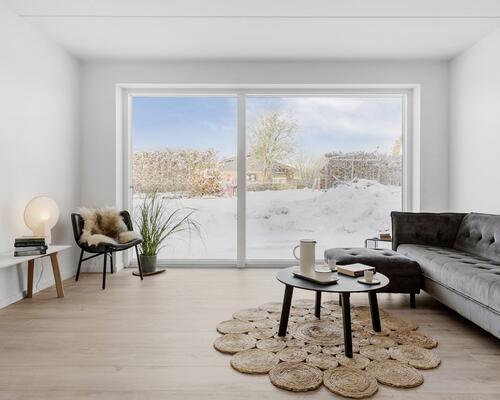 Lækker nyopført 3-vær. lejlighed med egen terrasse i Hasselager.