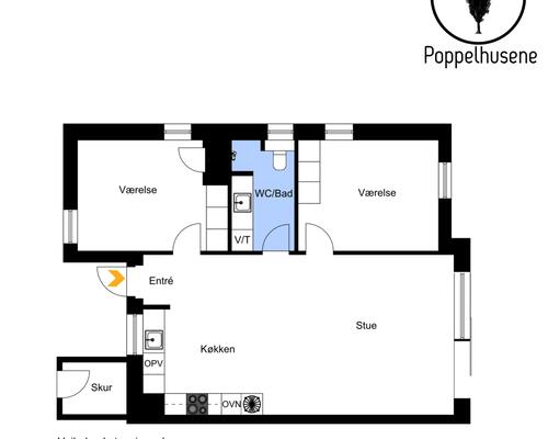 Lækker nyopført 3-vær. lejlighed med egen terrasse i Hasselager.