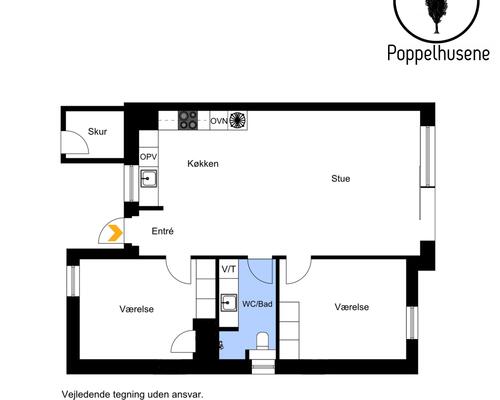 Lækker nyopført 3-vær. lejlighed med egen terrasse i Hasselager.