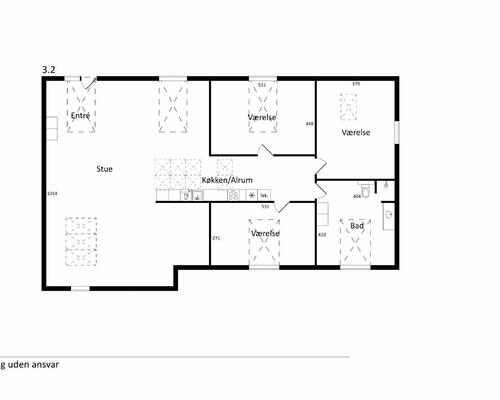 4 værelses lejlighed i Vordingborg