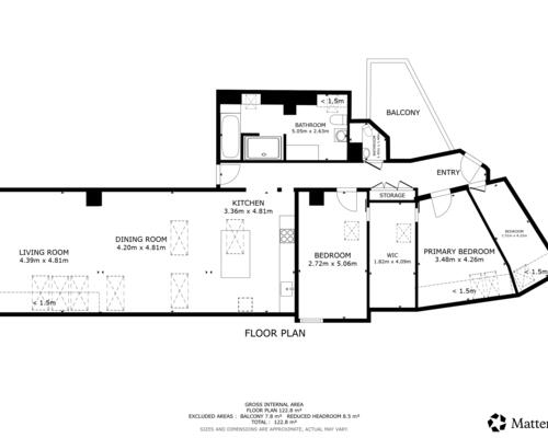 3 værelses lejlighed i København S