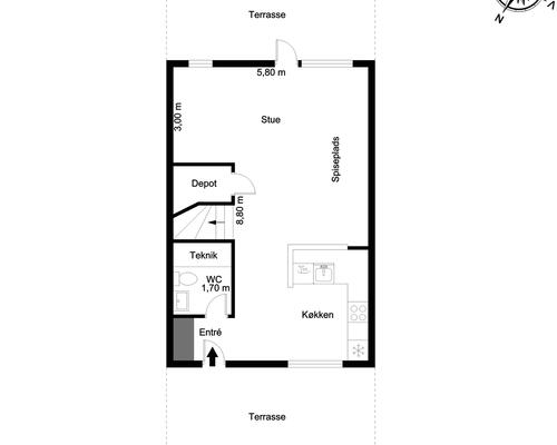 4 værelses hus i Odense C