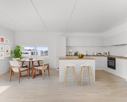 Dejlig 3-værelses med massere af lys og luft