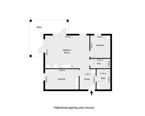 2 værelses lejlighed i Silkeborg