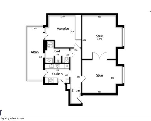 Stor og lys 3-værelses med sydvendt altan, fjordkig og elevator – midt i Aalborg