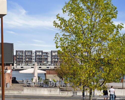 Stor og lys 3-værelses med sydvendt altan, fjordkig og elevator – midt i Aalborg