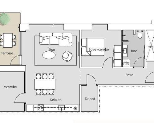 3 værelses lejlighed i Silkeborg