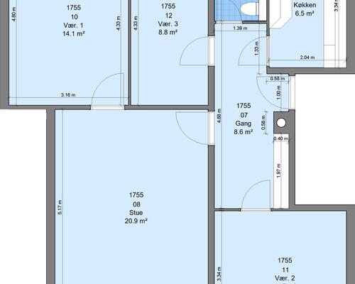 4 værelses lejlighed i Randers NØ