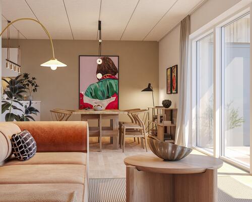 Lækker penthouse lejlighed midt i Hadsten - tæt på Århus