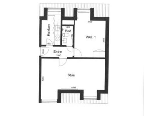 2 værelses lejlighed i Skive