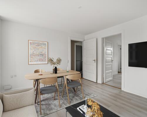 2- værelses lejlighed i rolige omgivelser