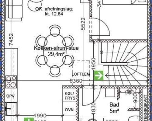 Stort, lækkert rækkehus i moderne 2-plans nybyggeri