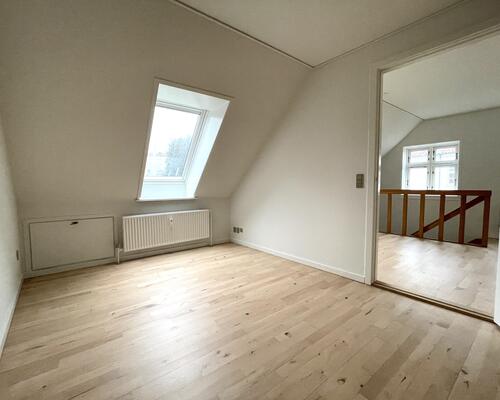 Rummeligt byhus i rolige, grønne omgivelser med nyt køkken