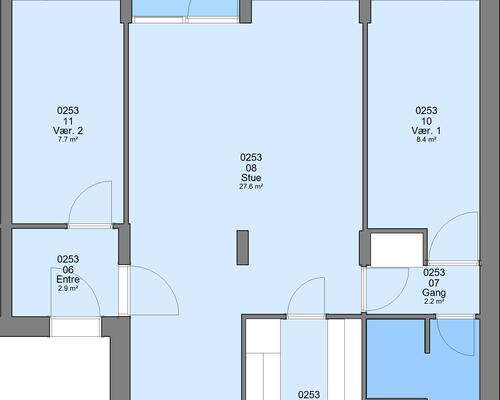 3 værelses lejlighed i Skive