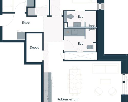4 værelses lejlighed på Mudillesvej i Brøndby udlejes
