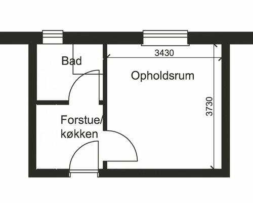 1 værelses lejlighed i Viborg