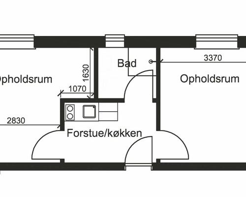 2 værelses lejlighed i Viborg