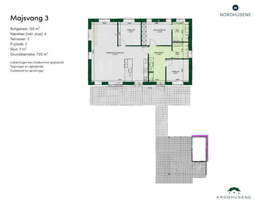 4 værelses hus i Lunderskov