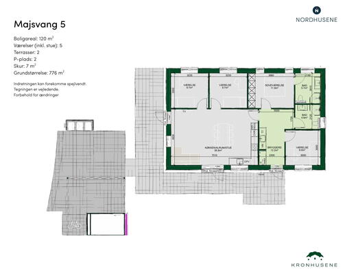 5 værelses hus i Lunderskov
