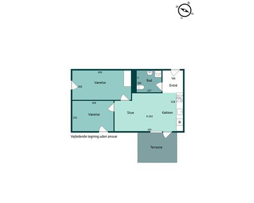 3 værelses lejlighed i Århus C