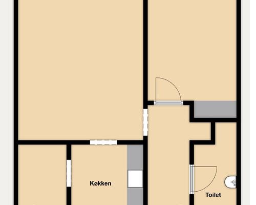 2 værelses hus i Svendborg